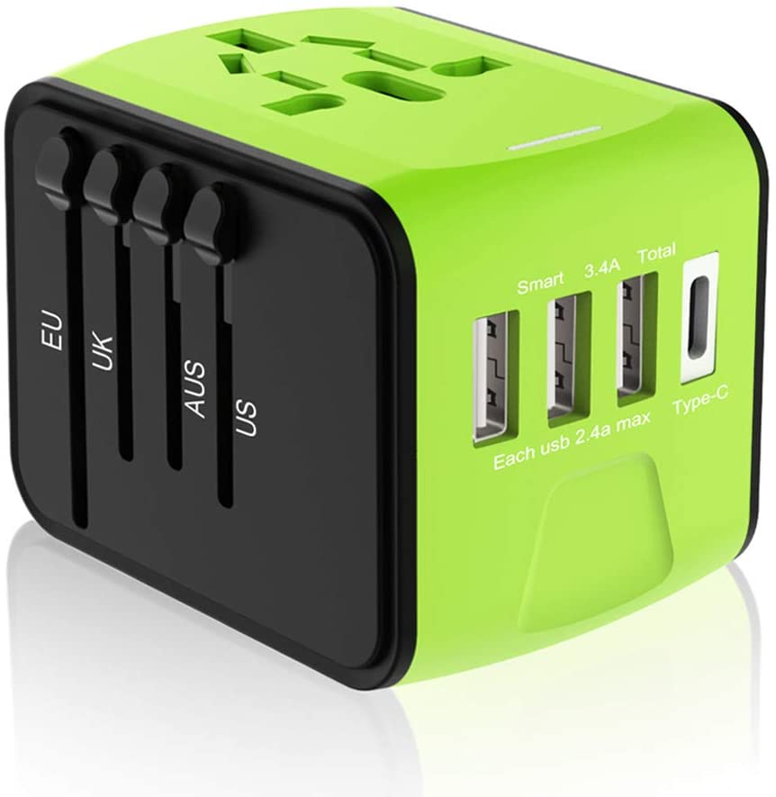 USB International Travel Adapter With Type C to USB 3.0 Adapter/Universal Travel Adapter